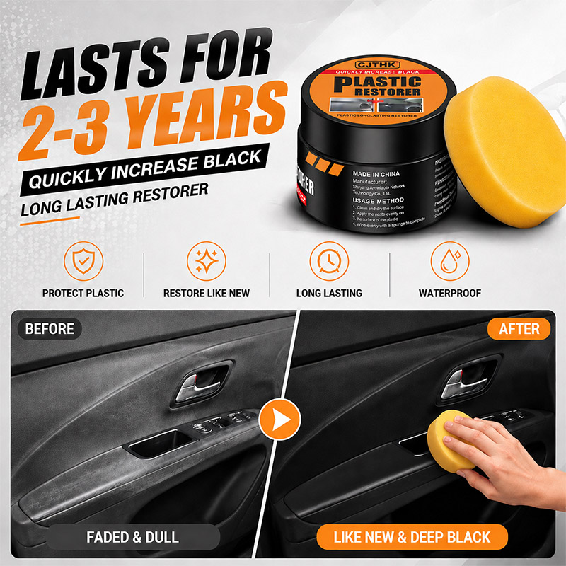 Leather Cleaner Interior - Car Plastic Restorer Back To Black